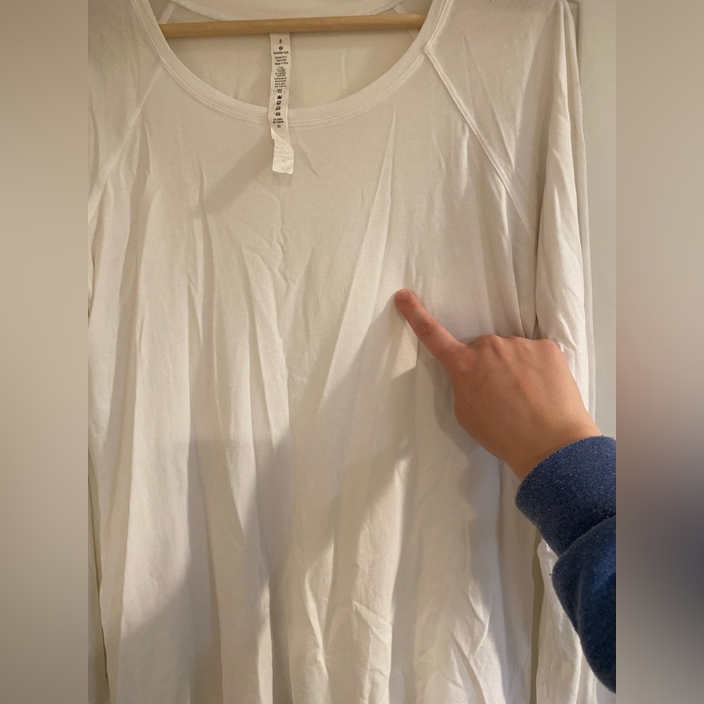 Lululemon Long Sleeve White Size 8 - Picture 2 of 16